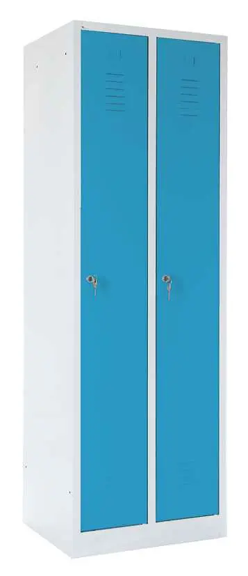 SJS - 180 - 50 skříň šatní, šíře 50 cm, 2-dílná, šedá/modrá SJS - 180 - 50 skříň šatní, šíře 50 cm, 2-dílná, šedá/modrá